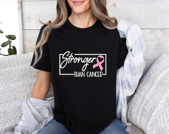 Stronger Than Cancer Sweatshirt, Breast Cancer Awareness Shirt, Breast Cancer Sweatshirt, Pink Ribbon Hoodie ,Breast Cancer Survivor Sweater