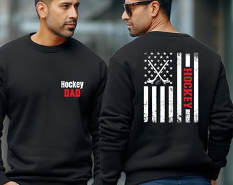 Hockey Dad Sweatshirt, Hockey Dad Hoodie, Hockey Hoodie, Hockey Sweatshirt for Dad, Hockey Father Sweater ,Hockey Dad Gift, Hockey Gift