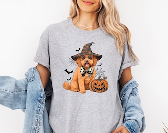 Goldendoodle Halloween Shirt, Halloween Dog T-Shirt,Goldendoodle Mom Tee,Goldendoodle Gift, Dog Mom Tee,Dog Shirt,Halloween Goldendoodle Tee
