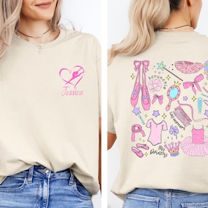 Personalized Name Dance Mom Shirt, Dance Mom Gift,Dance Lover Shirt,Dance Grandma Shirt,Custom Dance Mom Shirt,Ballet Mom T-Shirt,Dancer Tee