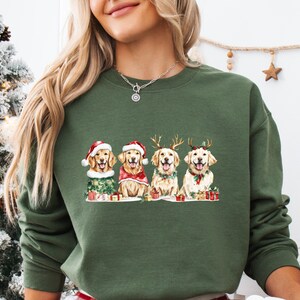 Golden Retriever Christmas Sweatshirt, Golden Retriever Mom Sweater, Golden Retriever Gift, Christmas Dog Sweater,Christmas Golden Retriever