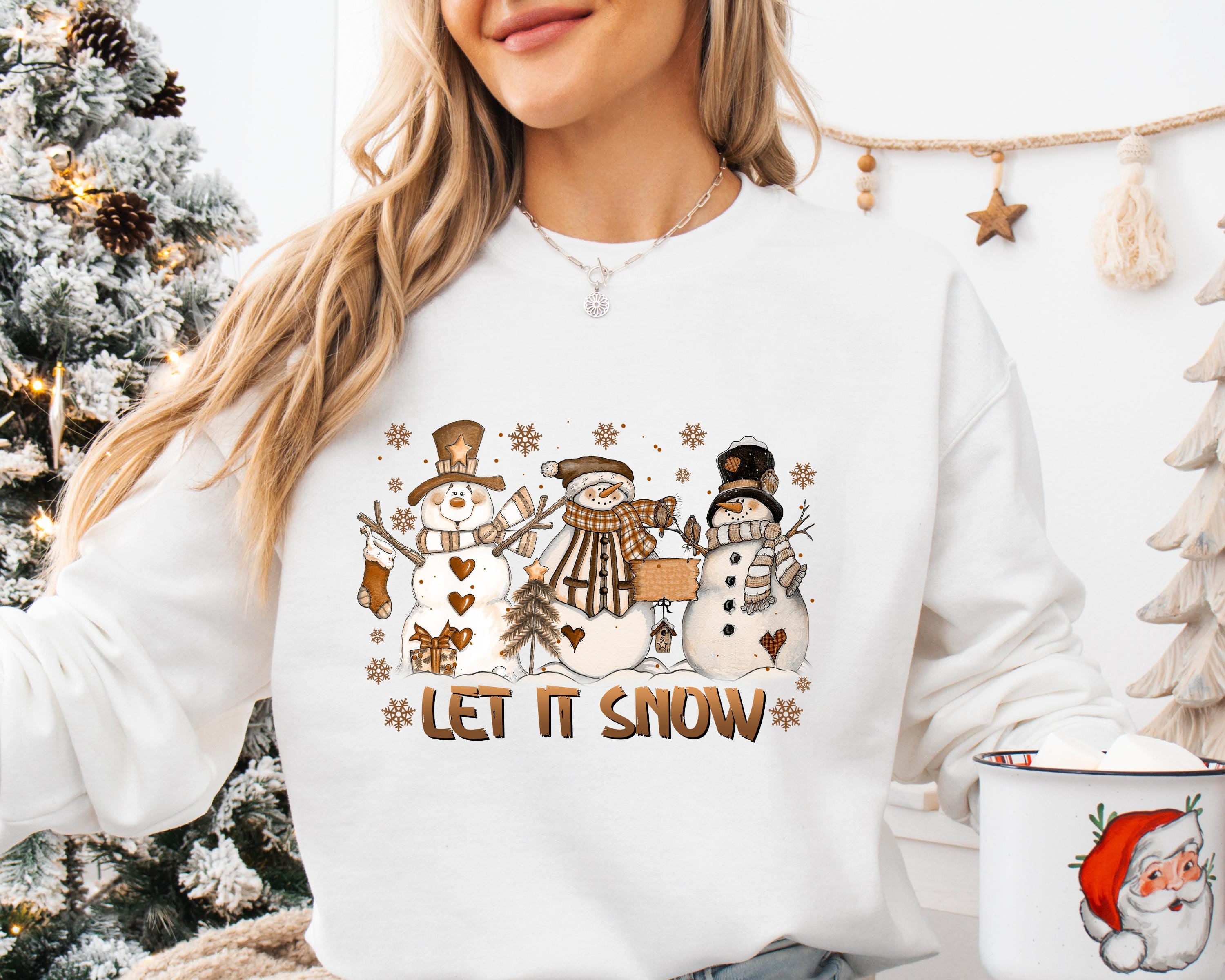 Snowflake Puff Sweatshirt - Etsy