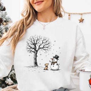 Snowman Puppy Hoodie - Adorable Winter Dog Sweatshirt