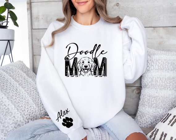 Goldendoodle Custom Sweatshirt, Doodle Mom Sweater, Goldendoodle hoodie, Golden Doodle mom, Golden Doodle Gifts, Personalized Dog Sweater