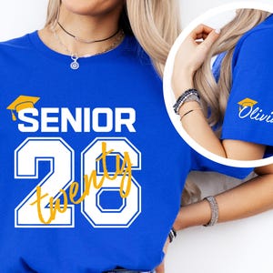 Custom Senior 2026 Shirt, Class Of 26 Shirt, Graduation 2026 Shirt, Senior Gift Graduation, Graduation Party T-Shirt, College Senior Shirt