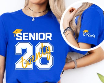 Custom Senior 2026 Shirt, Class Of 26 Shirt, Graduation 2026 Shirt, Senior Gift Graduation, Graduation Party T-Shirt, College Senior Shirt