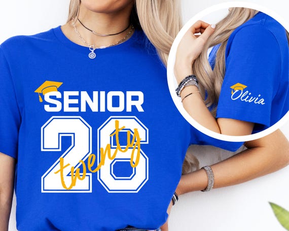 Custom Senior 2026 Shirt, Class Of 26 Shirt, Graduation 2026 Shirt, Senior Gift Graduation, Graduation Party T-Shirt, College Senior Shirt