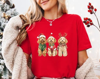 Golden Doodle Shirt, Christmas Golden Doodle Mom T-Shirt, Dog Lover Gift, Christmas Golden Doodle Shirt, Dog Christmas Shirt, Dog Mom Shirt