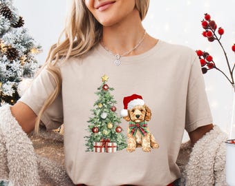 Golden Doodle Christmas T-Shirt, Christmas Golden Doodle Mom Shirt, Dog Lover Gift, Golden Doodle Shirt, Dog Mom Christmas Shirt,Dog Mom Tee