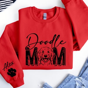 Goldendoodle Custom Sweatshirt, Doodle Mom Sweater, Goldendoodle hoodie, Golden Doodle mom, Golden Doodle Gifts, Personalized Dog Sweater image 7