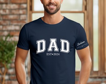 Custom Name Dad Shirt, Personalized Dad Shirt, Mens Custom Tee, Dad Shirt with Kids Names,Father's Day Shirt,Custom Dad Tee,Custom Men's Tee