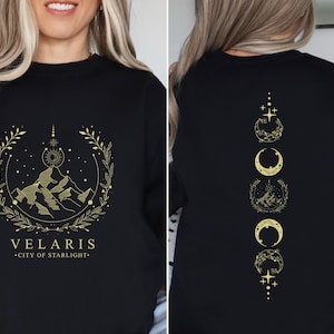 Velaris Sweatshirt, Velaris City Of Starlight Sweatshirt, The Night Court,SJM Merch Shirt,Velaris Shirt, ACOTAR Sweatshirt,City of Starlight