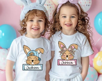 Personalized Kid Name Easter T-Shirt,Custom Kids Easter Shirt,Toddler Easter Shirt,Boy Girl Easter Shirt,Kids Easter Tee,Toddler Kids Easter