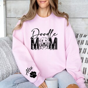 Goldendoodle Custom Sweatshirt, Doodle Mom Sweater, Goldendoodle hoodie, Golden Doodle mom, Golden Doodle Gifts, Personalized Dog Sweater image 3