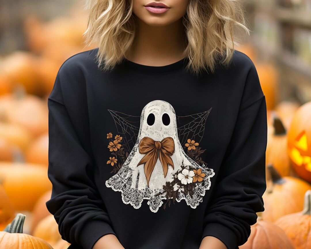 売れ筋商品|||エルエーポップアート カットソー トップス レディース Women's Halloween Ghost Word Art Hooded Sweatshirt Black il_1080xN.6211543892_jgo4.jpg