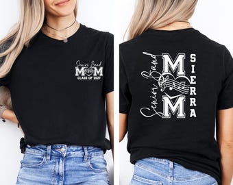 Senior Band Mama Shirt, Custom Band Mama T-Shirt, Senior Marching Band Mom Tee ,Senior Band Mama, Senior Band T-Shirt