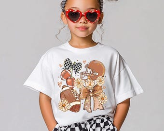 Cute Kids Football Shirt,Football Shirt for Sister, Kids Football T-Shirt, Sister Football Shirt ,Girls Football Shirt ,Toddler Football Tee