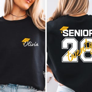 Custom Senior 2026 Sweatshirt, Graduation 2026 Hoodie, Senior Gift Graduation, Custom Name Graduation Gift,Class Of 26 Sweater,Senior Hoodie