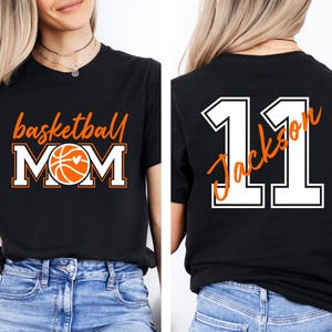Custom Basketball Mom Shirt,Personalized Basketball Mom T-Shirt, Basketball Mom Shirt With Kids Name and Number,,Basketball Mom Tee,Game Day