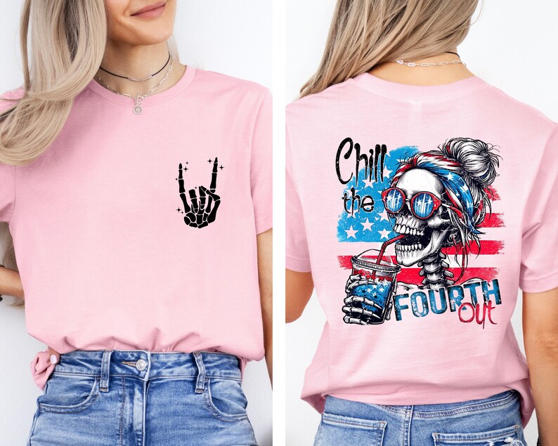 Chill The Fourth Out Shirt, 4th of July Shirt, USA Shirt, Funny 4th of July Shirt, Retro American Flag Shirt, Independence Day Shirt,USA Tee image 8
