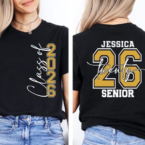 Personalized Senior 2026 Shirt, Class Of 26 Shirt,Graduation 2026 Shirt, Custom Name Graduation Gift,Senior Gift Graduation,Graduation Party