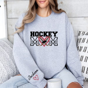 Hockey Mom Sweatshirt, Hockey Mom Hoodie,Personalized Hockey Hoodie,Hockey Sweatshirt for Mom, Custom Hockey Mom,Hockey Mom Gift,Hockey Gift