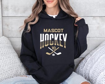 Sudadera de hockey personalizada, sudadera de hockey, suéter de hockey personalizado, sudadera de hockey para mamá, nombre del equipo de hockey, regalo para mamá de hockey, regalo de hockey