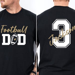 Custom Football Dad Shirt, Personalized Football Dad Shirt, Football Dad Shirt With Kids Name and Number,Football Dad Shirt,Football Dad Tee