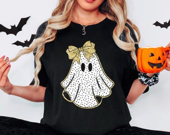 Coquette Ghost Halloween Shirt,Kids Coquette Halloween Shirt,Ghost Tee,Girls Halloween Ghost Shirt,Girls Halloween Tee,Halloween Toddler Tee