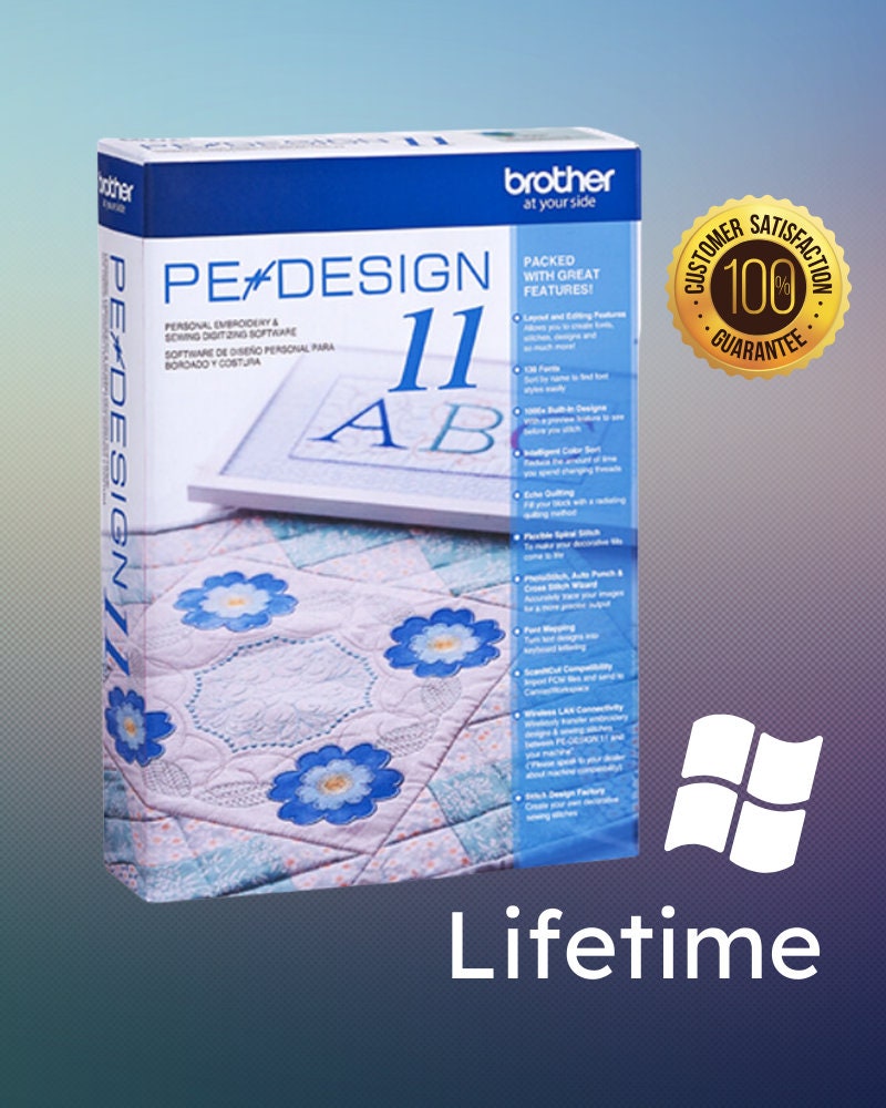 Brother PE Design 11 Full Version for Windows Embroidery Software ...