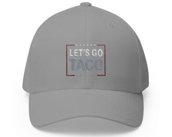 Embroidered Taco Hat, Trump Chickens Out Cap, Political Statement Headwear, Funny Anti-Trump Gift, Protest Rally Accessory