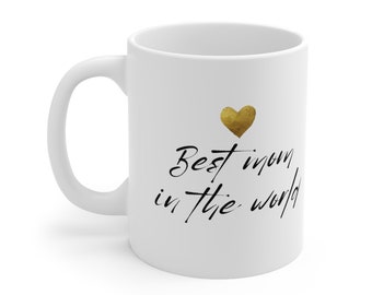 Ceramic Mug with "Best mom in the world" writing