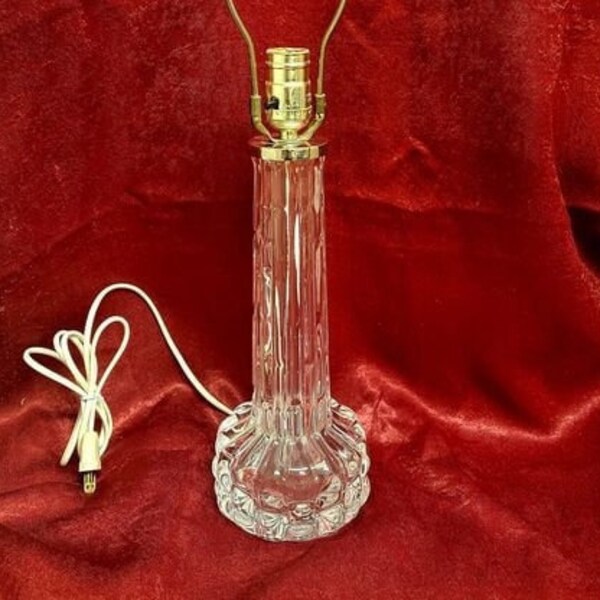 STUNNING!!..ORREFORS of SWEDEN, Mid Century Crystal lamp in Pristine condition.