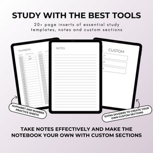 French White Language Learning Notebook, Hyperlinked Journal, iPad ...