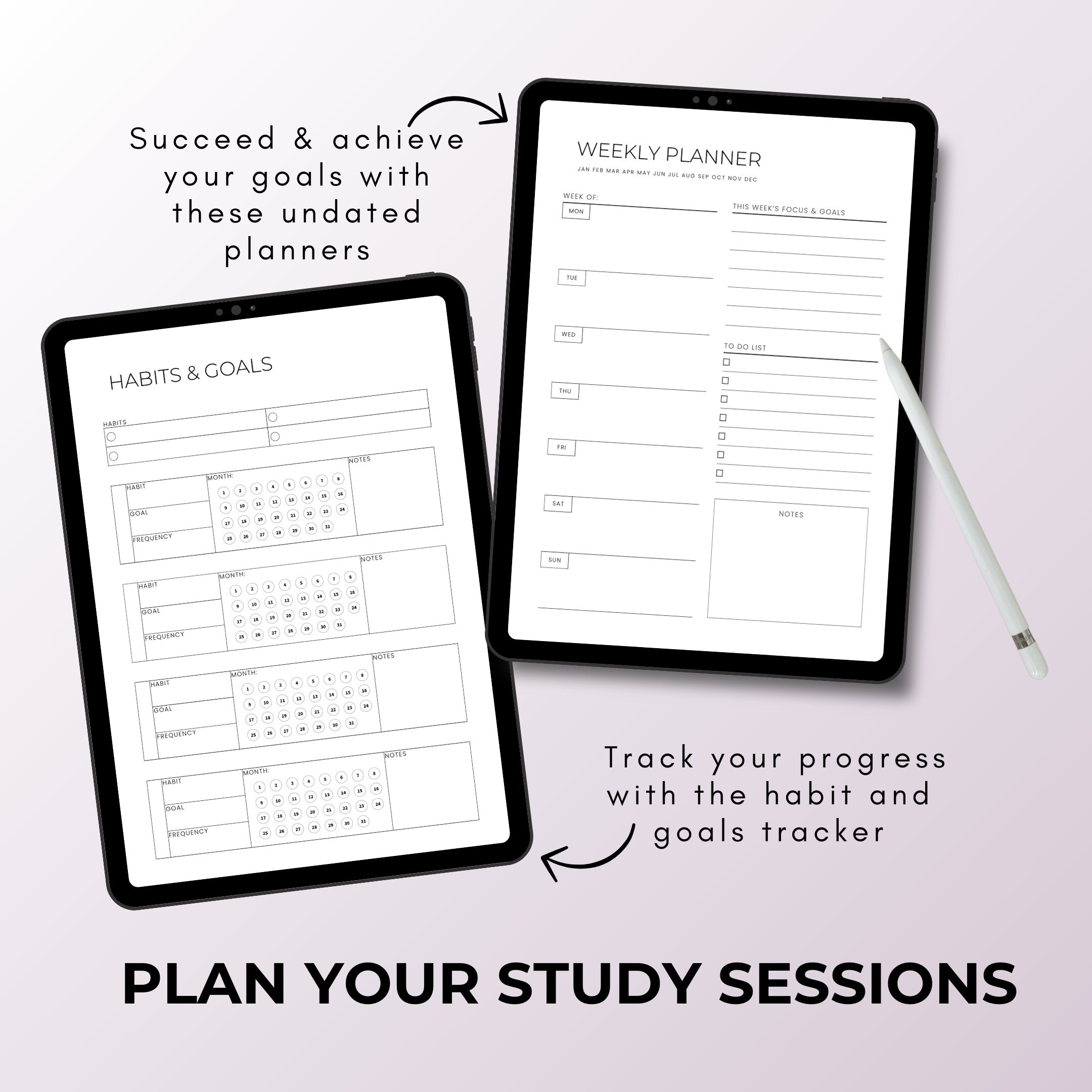 White Language Learning Notebook, Hyperlinked Journal, iPad Goodnotes ...