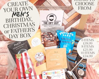 Build Your Own Gift Box, Letterbox Gift for Men, Male Grooming set, Mens Pamper Treats