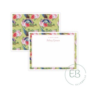 Papeterie personnalisée, Carte de correspondance imprimable, Style grand-millénaire, Cadeaux pour elle, Classique, Floral