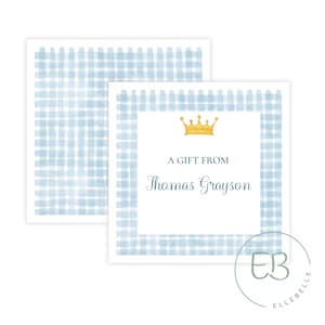 Cartes d’appel imprimables, modèle de carte d’appel Petit Prince, papeterie Little Boy, carte d’accompagnement Preppy, étiquette cadeau bleue