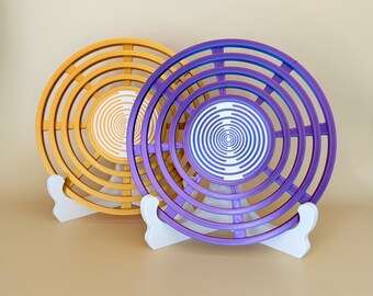 3D Printed Lakhovsky Symbol with Base – Energy Harmony, Sacred Geometry, Protection and Well-being, Healing Frequencies