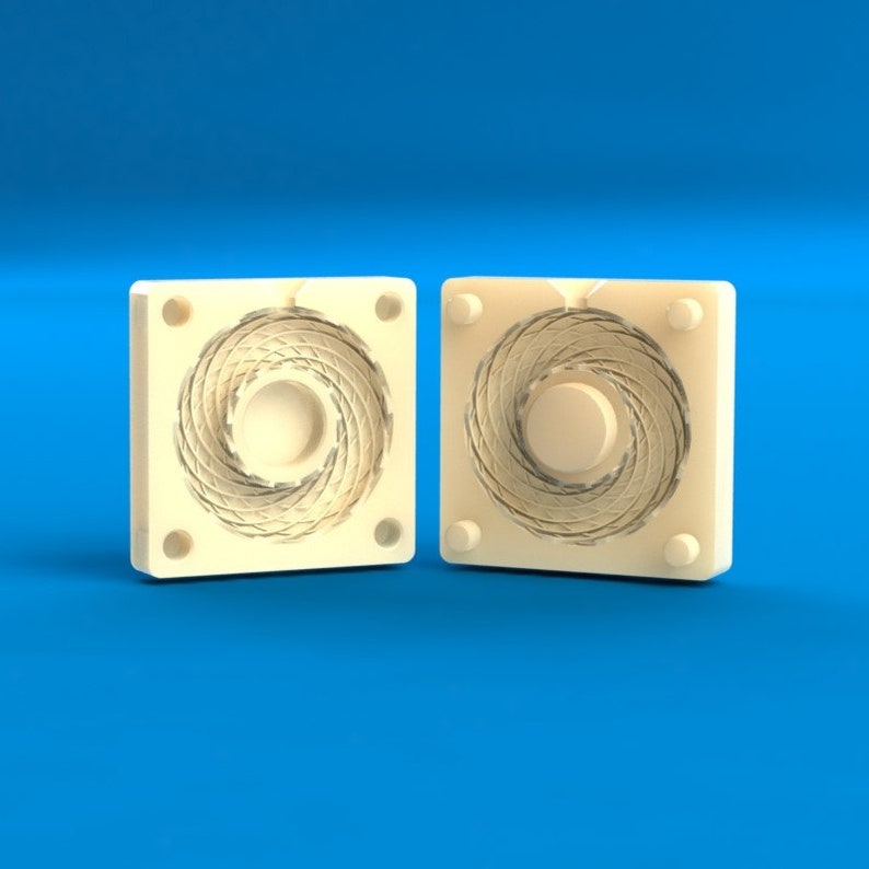 Silicone Template Rodin Coil STL File 3D Print Rodina Coil Mold Resin
