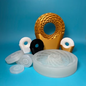 Silicone Epoxy Resin Mold Making Rodin Coils Wire Winding Toroidal Field Generator Sacred Geometry
