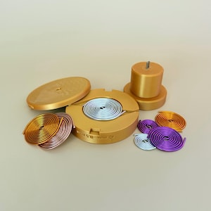 Dispositivo Avvolgimento Bobina Piatta 16 GA, 18 GA, 1 mm, 1.2 mm – Spirale SBB per Orgonite, Piramidi, Elettrocoltura, Triskelion