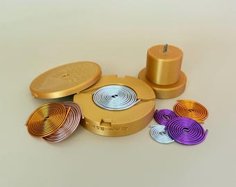 Flat Coil Winding Device 16 GA, 18 GA, 1 mm, 1.2 mm – SBB Spiral for Orgonite, Pyramids, Electroculture, Triskelion