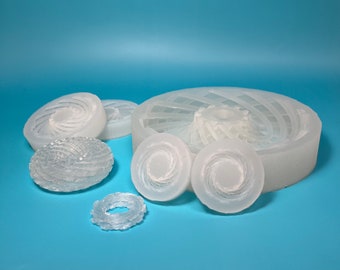 Silicone Mold for Epoxy Resin, Rodin Coil Creation Template, Toroidal Field Generation, DDS Rodin Coil Silicone Mold