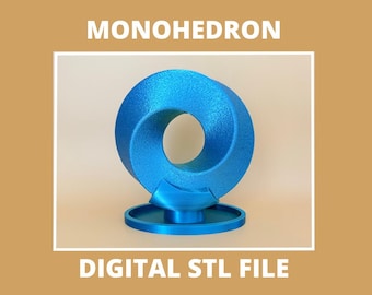 Monohedron 3D Print: Geometric Artistic Model | 3D Monohedron STL File for Educational and Decorative Purposes