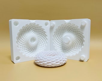 Molde de bobina de Rodin personalizable, generador de campo toroidal, molde de silicona para crear plantillas de Rodin.