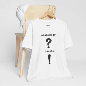 哲学Tシャツ：疑問の不在、感嘆の理由