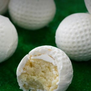 Golf ball cake balls