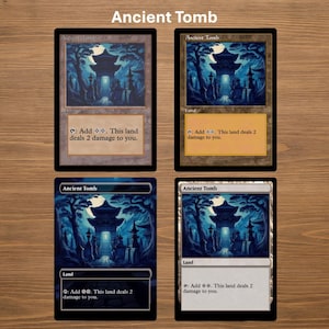 Carta de teste personalizada de Tumba Antiga para Magic the Gathering (sem bordas, oldschool, pré-moderna ou moldura regular)