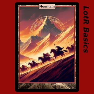 20 Lord of the Rings inspired Basic Lands for Magic the Gathering (custom, full art, double sided)